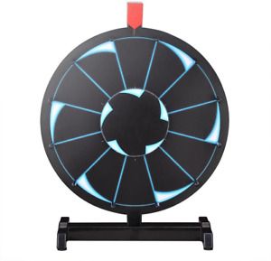 15 Inch Heavy Duty Spinning Prize Wheel 12 Slots Color Tabletop Prize Wheel