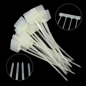 ZD03 50pcs Plastic Nylon Cable Zip Ties Tags 11.8cm