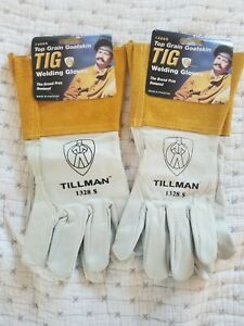 Tillman 1328 TIG Welding Gloves, Pearl Goatskin Leather, 3 PAIR, Sizes S