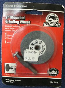 GATORGRIT  MOUNTED GRINDING WHEEL, 2&#034; X 3/8&#034;-----7 PIECES