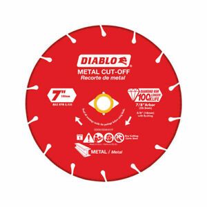 New DIABLO 7&#034;  Diamond Metal Cut-Off Wheel X 7/8- Made in USA- DDD070DIA101F