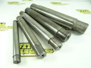 LOT OF 5 LATHE MANDRELS 43/64&#034; 61/64&#034; 1&#034; 1-1/4&#034; &amp; 1-9/16&#034; P&amp;W UTD