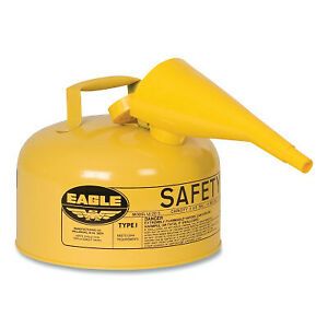 2 Gal. Metal Yellow Type1 Safety Can W/F-15 Fun.