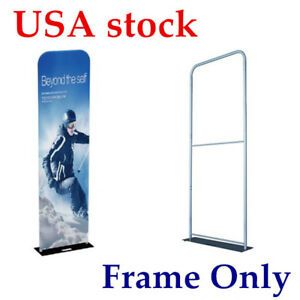 US 2ft 25mm Aluminum Tube Exhibition Booth Tension Fabric Display (Frame Only)
