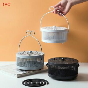 Fire Prevention Iron Art Ember Holder Mosquito Coil Box Home Hanging Sandalwood