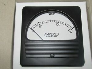 Weschler RA-371 Panel Meter 0-150 Amperes 4.25&#034; x 4.25&#034; - NEW in the Box!