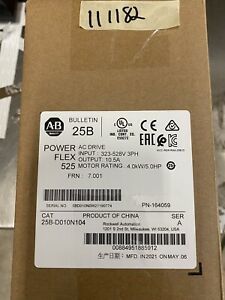 Allen Bradley 25B-D010N104 /A PowerFlex 525 Drive 480V/10.5A