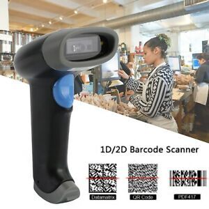 1D + 2D Portable Handheld F1B Port Laser Barcode Scanner Bar Code Reader M4 F1