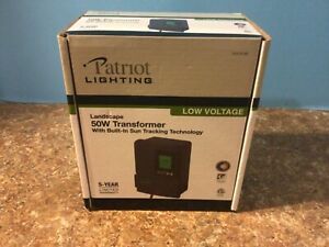 Patriot Landscaping 50W Transformer w/ Built in Sun Tracking