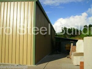 DuroBEAM Steel 40x66&#039;x14 Metal Garage Clear Span I-beam Building Workshop DiRECT