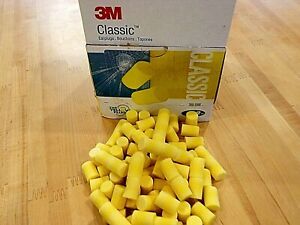 Sleeping &amp; loud noise ear plugs, mfg. by 3M, 200 pair in factory box, ex++++