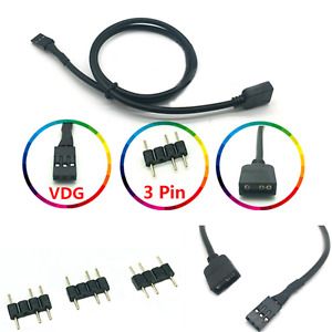 5V 3PIN RGB VDG Conversion Cable Connector + Socket for GIGABYTE Motherboard
