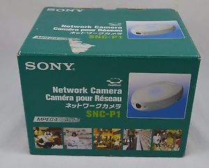 NEW Sony SNC-P1 Network Color Security Camera w/ Power Supply, Mount, Software
