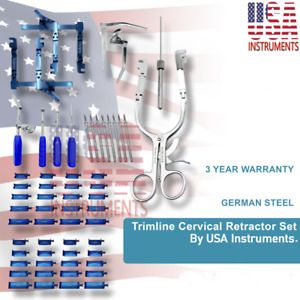 TrimLine Cervical Retractor Spine System Set By USA Instruments