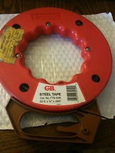 GB Gardner Bender No. FTS-50B Steel Fish Tape, 50&#039; x 1/8&#034; x .060&#034;