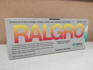 Merck Ralgro Implants for Calves Weight Gain Full Box