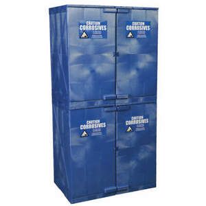 EAGLE M48CRA Corrosive Safety Cabinet,4 Doors,Blue