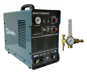 PLASMA CUTTER 50A SIMADRE 3IN1 110/220V 5200D 200A TIG ARC MMA WELDER ARGON REG