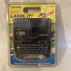 Vintage New In Box Casio KL-750B EZ Label Printer Label It!  Deadstock