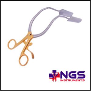 Lateral Vaginal Retractor, Golden Handles, Non Insulated Golden Handle GYNAECOLO