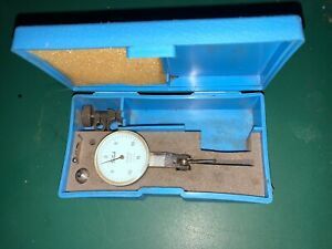 Teclock Test Indicator W/ Case, Holder &amp; Accessories. .0005” Resolution