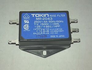 TOKIN MR-2043 250V-AC 4A AMP NOISE LINE FILTER