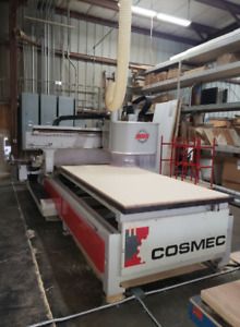 2005 Cosmec Conquest 250 CNC Router 4x8 Table Size 18k RPM 8 ATC Vacuum Table