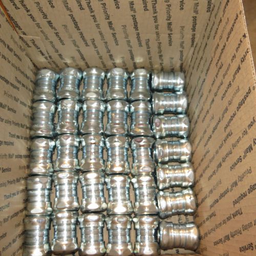 1&#034; EMT Couplings Compression Type Steel Concrete-tight  Lot of 32