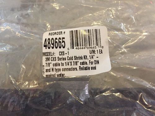 17 New 3M 489665 CXS-1 Series Cold Shrink Kit 1/4&#034;-7/8&#034; cable to 1/4&#039;x7/8&#034; Cable