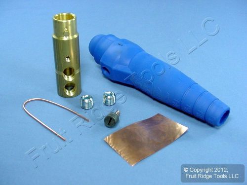 Leviton blue ect 18 series female cam plug double set screw 400a 600v 18d33-b for sale