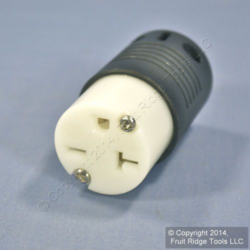 Vintage p&amp;s white industrial straight blade connector plug 6-20r 20a bulk 5469-x for sale