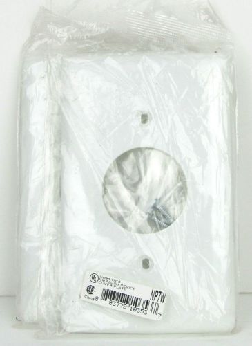 2 Hubbell NP7W FLUSH DEVICE COVER PLATE 1.4&#034; Opening WHITE