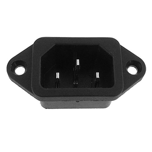 Iec 320 c14 male plug 3 pins pcb panel power inlet socket connector for sale