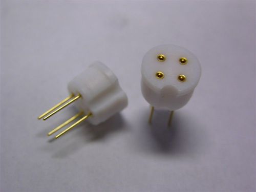 4 mil-spec s augat 8058-1g24 / 1437508-9 4p pcb mount teflon transistor sockets for sale