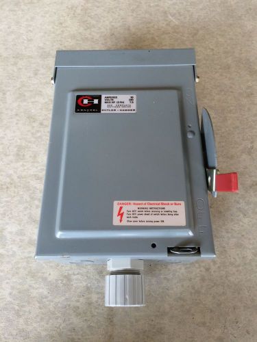 Cutler Hammer Electrical Disconnect / Model DG321NRB