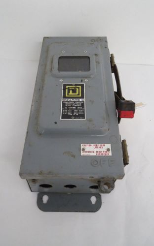 SQUARE D HU361AWK SAFETY 30A 600V-AC 3P NON-FUSIBLE DISCONNECT SWITCH B447280