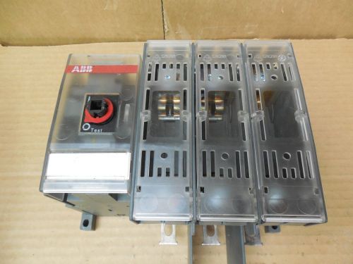 Abb disconnect switch os100j03 600 vac 100a 100 a amp 3ph used for sale