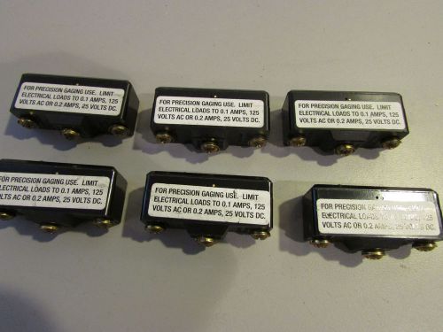 Micro Switch BZ-R19-A2 For Precision Gaging Use Lot of 6
