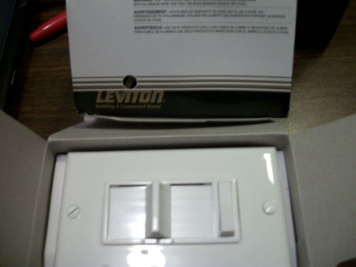 New Leviton Decora 6629-PW 3-Speed Slide Quiet Fan Control White 2 Controls
