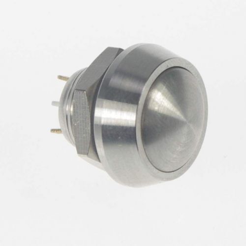 1pcs 12mm od stainless steel push button switch /round/pin terminals for sale