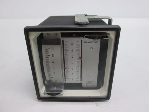 New metz 2ka/96x96 0-6 manocomb pressure switch 220v-ac 5a amp d286291 for sale