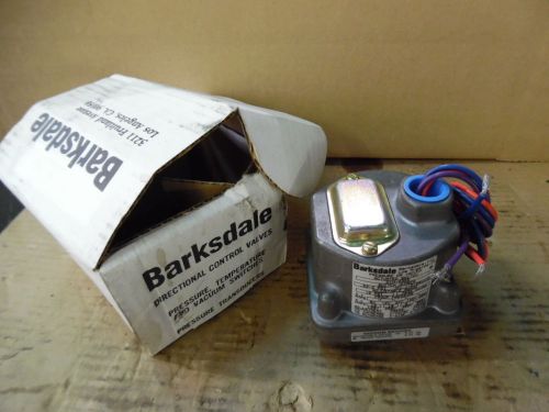 BARKSDALE D1H-A3SS PRESSURE OR VACUUM ACTUATED SWITCH, 10 PSI, NEW- IN BOX