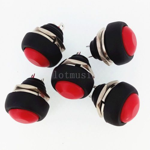 5 x  new red off (on) push button horn switch horn button for sale