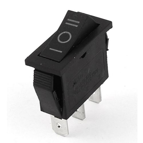100pcs ac 250v/10a ac 125v/15a 3 pin spdt snap in rocker boat black for sale