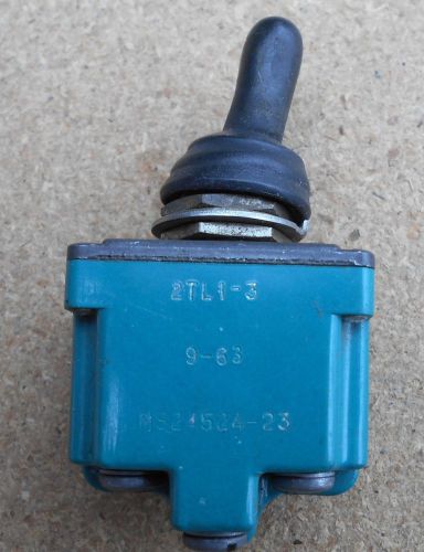 Vintage aircraft micro switch toggle military grade 2tl1-3 ms24524-23  9-63 for sale