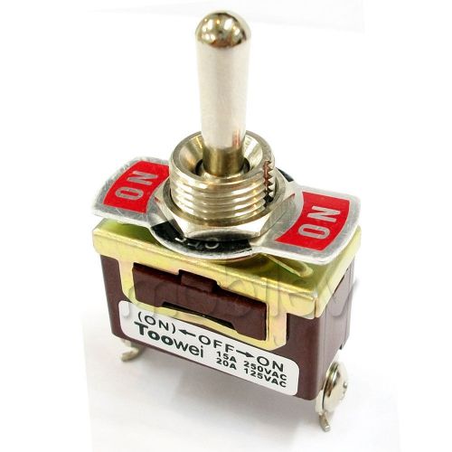 20 on-off-(on) spdt toggle switch boat 15a 250v 20a 125v ac heavy duty t701rw for sale