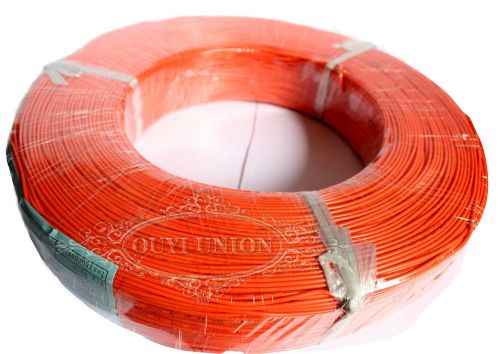 2000ft 1-pin Cable 330V FT1 LF Orange 26AWG Cord UL-1007 Hook-up Wire Strip