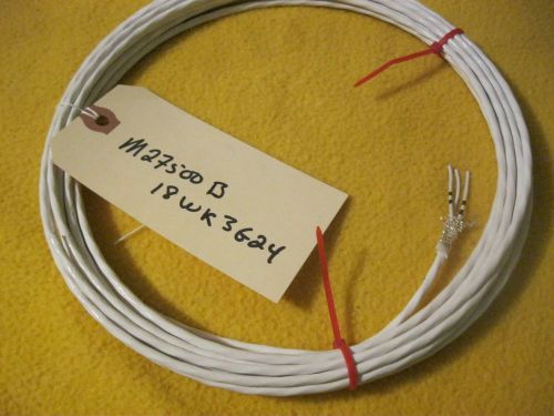 25 feet -18 awg / 3 wire / silver shielded teflon twisted for sale