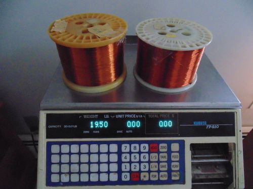 Magnet wire, enameled copper, 31 awg aptz gauge 19.50 lbs for sale
