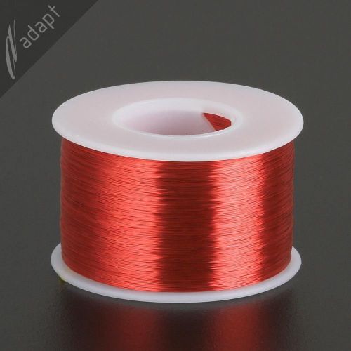 Magnet Wire, Enameled Copper, Red, 34 AWG (gauge), 155C, ~1/2 lb, 3950&#039;, HPN